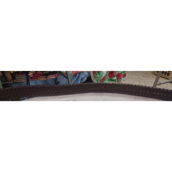 Braided Belt Men's Gold-Tone Buckle 56" x 1.25" - Picture 2 of 3